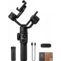 Zhiyun C030124ABR1 išmaniojo telefono gimbalas 3 ašių su įmontuota užpildymo šviesa, Bluetooth 5.0, 2600mAh baterija, iki 25 val. veikimo, tinka 50-90 mm telefonams, juodas