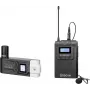 BOYA BY-WM8 Pro-K7 dviejų kanalų UHF belaidė apykaklinė mikrofonų sistema su 48 kanalais, 100 m veikimo atstumu, prie fotoaparato tvirtinamu imtuvu (568-590 MHz)