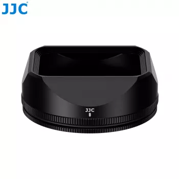 JJC LH-JXF23F28 Objektyvo gaubtas ir dangtelio rinkinys, skirtas Fujifilm XF 23mm/27mm F2.8 R WR - juodas
