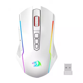 Redragon M914W-RGB NIX belaidė žaidimų pelė, 5000 DPI, balta