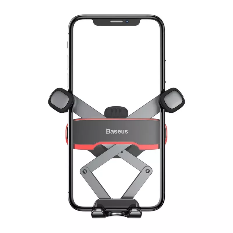 Baseus Lateral Gravity automobilio ventiliacijos angos laikiklis telefonui - juodas