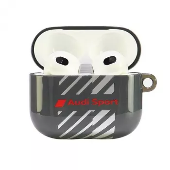 Audi IML Sport AirPods 3 dėklas juodas AUS-IMLAP3-RSQ/D1-BK