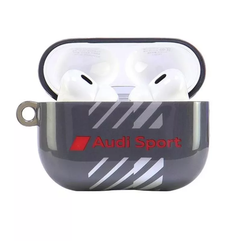 Audi IML Sport Case, skirta AirPods Pro 2, juodas AUS-IMLAPP2-RSQ/D1-BK