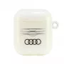 Audi IML geometrinio rašto AirPods 1/2 dėklas baltas AU-IMLAP-A6/D3-WE