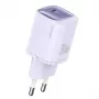 USAMS CC251 30W GaN USB-C greitasis įkroviklis HC Series violetinis