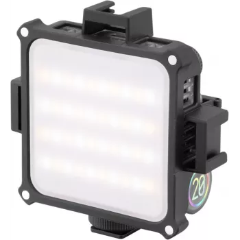 Zhiyun M20 RGB LED apšvietimo lempa su 20W galia, 2700K-6500K spalvų temperatūra, HSI spalvų režimais, OLED ekranu, magnetine nugara, USB-C PD įkrovimu
