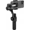 Zhiyun Smooth 5S AI išmaniojo telefono gimbalas su magnetiniu papildomu apšvietimu, 3 ašių stabilizatoriumi, 300g keliamoji galia, juodas
