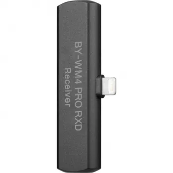 BOYA BY-WM4 PRO RXD 2,4 GHz belaidžio mikrofono imtuvas, skirtas iOS Lightning įrenginiams