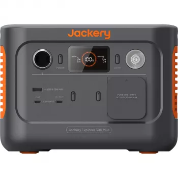 Jackery Explorer 300 Plus 288Wh LiFePO4 nešiojama elektrinė stotis su 300W AC, 100W PD, paruošta saulės energijai