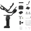 ZHIYUN CRANE 4 COMBO 3 ašių kameros gimbalas su 6 kg apkrova, 12 h baterija, jutikliniu ekranu ir apšvietimu, juodas