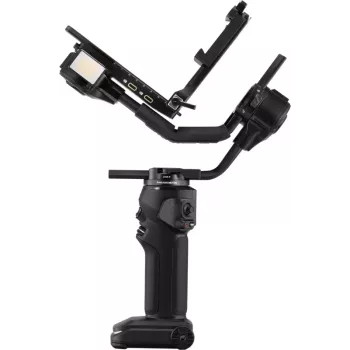 ZHIYUN CRANE 4 COMBO 3 ašių kameros gimbalas su 6 kg apkrova, 12 h baterija, jutikliniu ekranu ir apšvietimu, juodas
