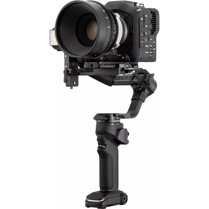 ZHIYUN CRANE 4 COMBO 3 ašių kameros gimbalas su 6 kg apkrova, 12 h baterija, jutikliniu ekranu ir apšvietimu, juodas