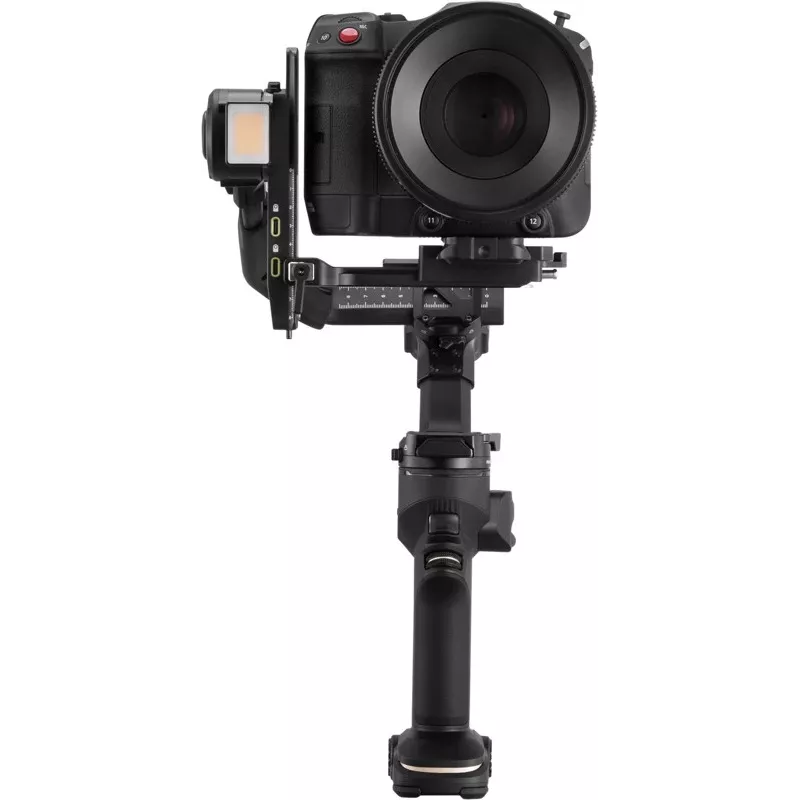ZHIYUN CRANE 4 COMBO 3 ašių kameros gimbalas su 6 kg apkrova, 12 h baterija, jutikliniu ekranu ir apšvietimu, juodas
