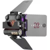 Zhiyun M20C COMBO RGB LED užpildymo šviesa su magnetiniu laikikliu, 20W, 2700K-6500K, CRI≥95, OLED ekranu, Bluetooth programėlės valdymu, mini trikojis, difuzorius, grotelės, laikymo krepšys