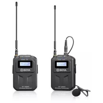 BOYA BY-WM6S UHF belaidė lavalier mikrofonų sistema kameroms ir išmaniesiems telefonams