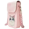 Nimmy Big Eyed Pet 2.0 katės telefonų dėklas – rožinis kryžminis krepšys išmaniesiems telefonams iki 6,7 colio