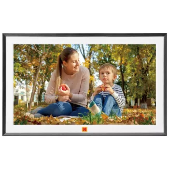 KODAK RCF-1561P 15,6 colio Full HD Wi-Fi skaitmeninis nuotraukų rėmelis su IPS jutikliniu ekranu, 16GB atmintimi, programėlės valdymu, juodas