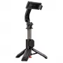 ACEFAST E42 Selfie lazdelė su automatiniu trikojžiu ir Bluetooth nuotolinio valdymo pulteliu, 63 cm, juoda