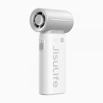 JISULIFE Life9 nešiojamas ventiliatorius 3600mAh su power bank funkcija - pilka