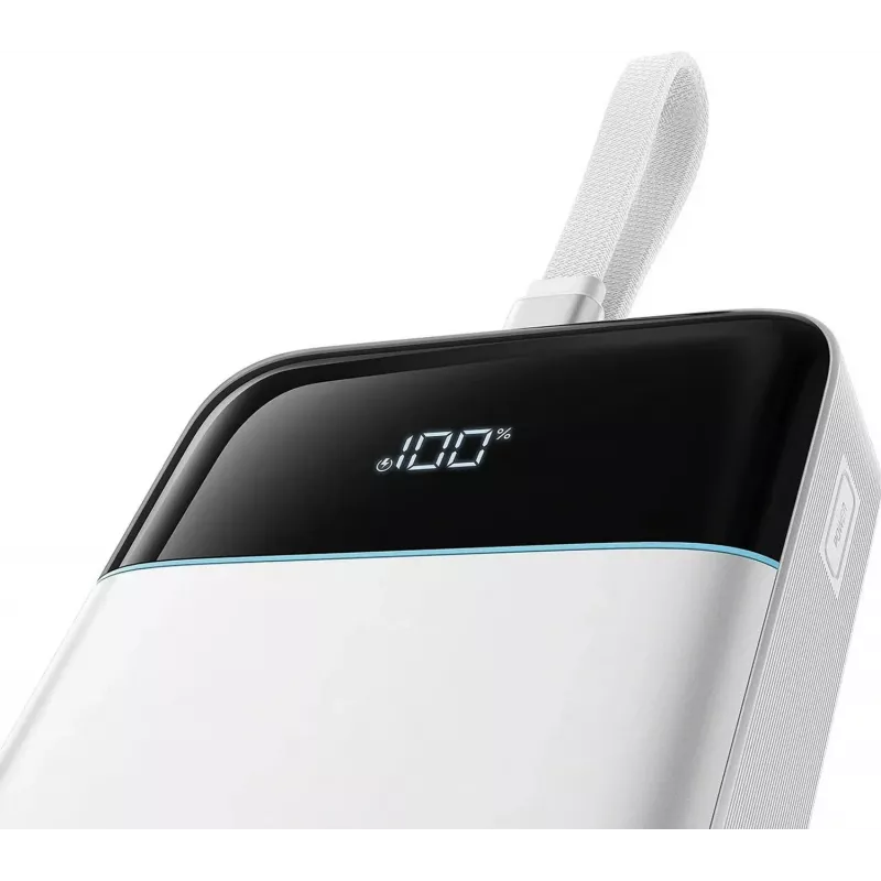 CUKTECH LPB252N 120W 25000mAh Power Bank su įmontuotu USB-C laidu - balta