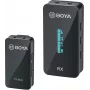 BOYA BY-XM6-S1 Mini 2,4 GHz belaidė mikrofonų sistema su ausine mikrofono, OLED imtuvu, 100 m veikimo nuotolis