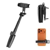 ULANZI Mini Selfie Stick Tripod su Bluetooth nuotolinio valdymo pulteliu išmaniesiems telefonams, juodas