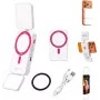ULANZI GL01 GlowUp MagSafe LED Selfie Light, skirta iPhone, 2500K-9000K, CRI 97, balta