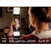 ULANZI GL01 GlowUp MagSafe LED Selfie Light, skirta iPhone, 2500K-9000K, CRI 97, balta