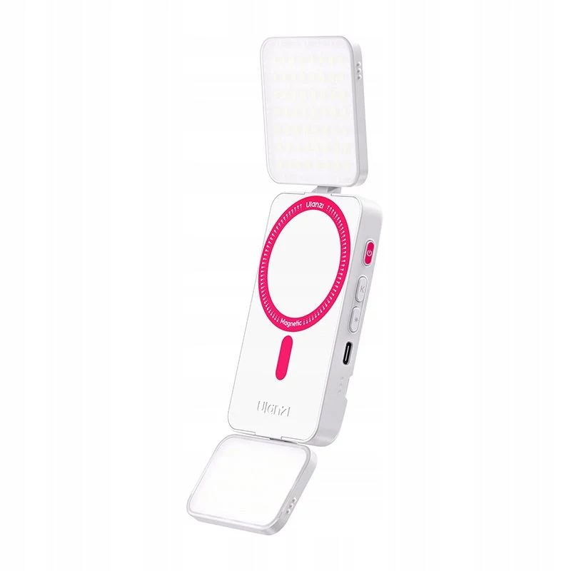 ULANZI GL01 GlowUp MagSafe LED Selfie Light, skirta iPhone, 2500K-9000K, CRI 97, balta