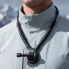 ULANZI ZJ09 Magnetinis kaklo laikiklis veiksmo kameroms - 360° sukimasis, laisvų rankų POV, lankstus silikoninis dirželis, GoPro/DJI/Insta360 suderinamas