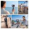 ULANZI MA70 Magnetinis mini trikojis su rankena, skirtas DJI Osmo Action 3/4/5 Pro, GoPro, Insta360, išmaniesiems telefonams - juodas