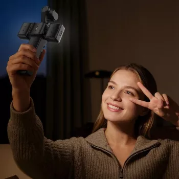 ULANZI LM06 dviguba magnetinė LED užpildymo šviesa, skirta DJI Osmo Pocket 3/4, 2500K-9000K, CRI≥95, 800mAh