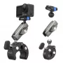 TELESIN Magic Arm Clamp Mount, skirtas DJI Osmo Action 5 Pro/4/3, Osmo 360, GoPro, Insta360 – S3-HBM-14-TDJ