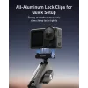 TELESIN Magic Arm Clamp Mount, skirtas DJI Osmo Action 5 Pro/4/3, Osmo 360, GoPro, Insta360 – S3-HBM-14-TDJ