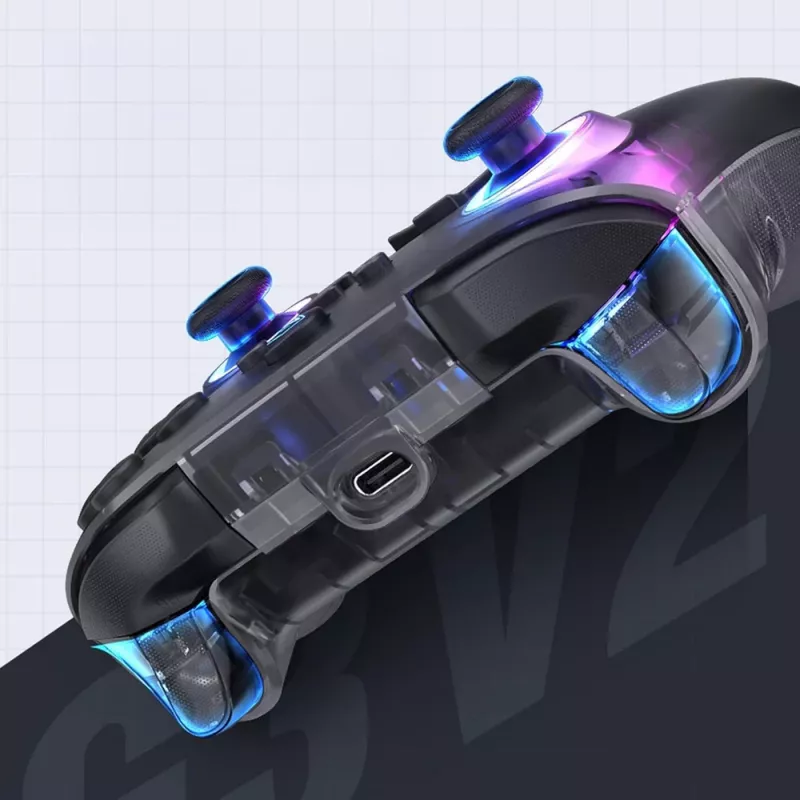 Machenike G3 V2 belaidis žaidimų valdiklis, skirtas PC, Switch, Mobile - juodas