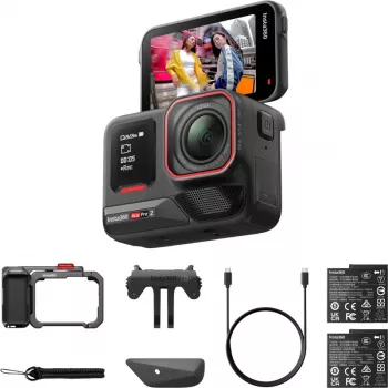 Insta360 Ace Pro 2 dvigubos baterijos veiksmo kamera – 8K vaizdo įrašas, Leica objektyvas, FlowState stabilizacija