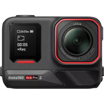Insta360 Ace Pro 2 dvigubos baterijos veiksmo kamera – 8K vaizdo įrašas, Leica objektyvas, FlowState stabilizacija