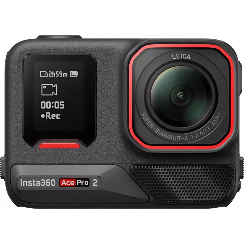 Insta360 Ace Pro 2 dvigubos baterijos veiksmo kamera – 8K vaizdo įrašas, Leica objektyvas, FlowState stabilizacija