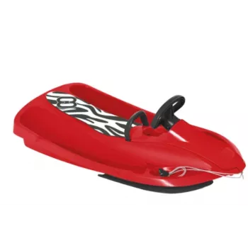 Hamax Sno Zebra Red/Black Nartosans sniego rogutės su vairu ir rankiniu stabdžiu