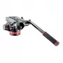 Manfrotto MVH502AH Fluid Video Head su plokščiu pagrindu, 4kg keliamoji galia, 75mm pagrindas, juoda