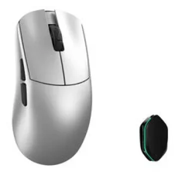 WLMouse YING Magnio belaidė žaidimų pelė, PAW3950HS, 8K dažnis, Omron optiniai jungikliai - sidabrinė