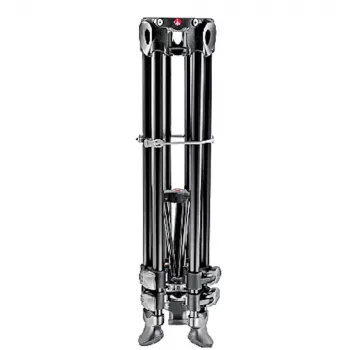 Manfrotto MVT502AM aliumininis vaizdo trikojis su skysčio pagrindu, 3 sekcijos, 4 kg keliamoji galia, 169 cm maksimalus aukštis, juodas