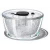 OXO Good Grips Glass Salad Spinner 2-in-1 su serviravimo dubeniu, 5,5 Qt, skaidrus/baltas