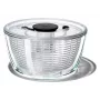 OXO Good Grips Glass Salad Spinner 2-in-1 su serviravimo dubeniu, 5,5 Qt, skaidrus/baltas