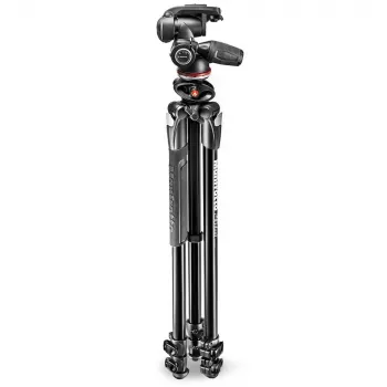 Manfrotto 290 Dual aliumininis 3 sekcijų trikojis su 3 krypčių galvute MK290DUA3-3W