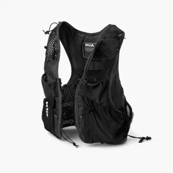 Silva Strive 5 bėgimo liemenė juoda S dydžio – 5L itin lengvas hidracijos paketas, 169g, unisex