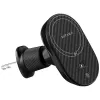 PITAKA MagEZ Pro 2 Qi2 15W NFC MagSafe automobilinis laikiklis su belaidžiu įkrovimu, juodai pilkas