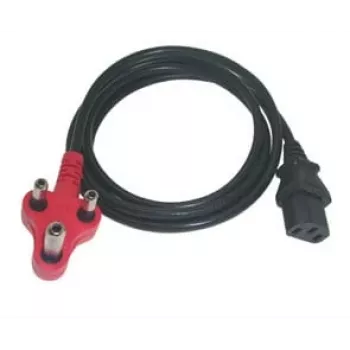 PWR Skirtas vieno galo virdulio kabelis 1,8 m - Schuko į IEC C13 maitinimo laidas, juodas, 3x0,75 mm², H05VV-F, 10A/250V