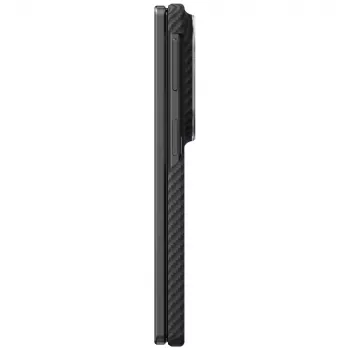 PITAKA Edge dėklas, skirtas Samsung Galaxy Z Fold8 - juoda/pilka, aramidinis pluoštas, MagSafe suderinamas