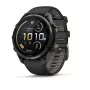 Garmin fenix 9 Pro Multisport GPS išmanusis laikrodis su inReach palydoviniu ryšiu, 47 mm anglies pilkos spalvos DLC titano korpusas, juoda/akmenų pilka silikoninė juosta